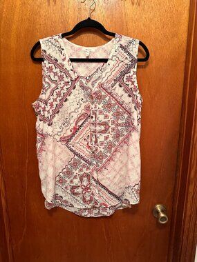 NWT Maurices sleeveless button down blouse size XL